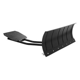 Snow Plow Kit, 48in Universal Snow Plow Attachment, Height & Left-Right Adjustable, Quick To Detach, Steel ATV Scrape Blade, 3 Mount Options