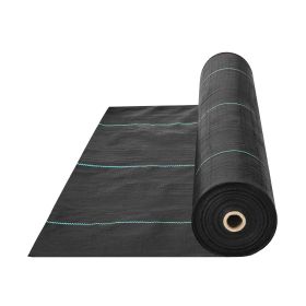 VEVOR 13FTx108FT Premium Heavy Duty Weed Barrier Landscape Fabric, 5OZ Woven Geotextile Fabric Under Gravel, High Permeability For Weed Blocker W (Option: Default)