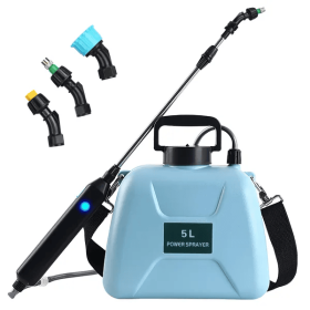 Gallon Electric Plant Sprayer Automatic Plant Sprayer Telescopic Garden Handheld Sprayer (Color: Black)
